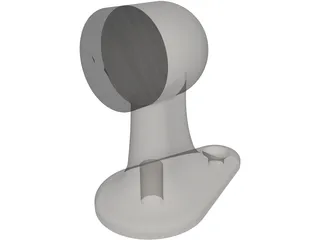 Floor Mounted Door Stop 3D Model