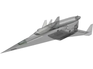 Spyral Space Ship 3D Model