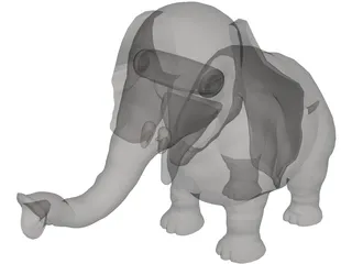 Shisho Elephant 3D Model