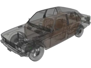 Fiat 131 Mirafiori 3D Model