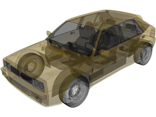 Lancia Delta HF Evo2 (1994) 3D Model