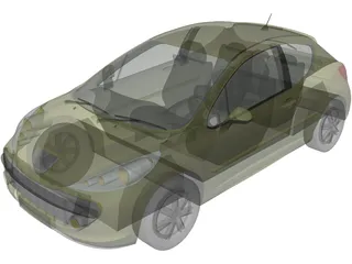 Peugeot 207 1.6 HDI 3D Model