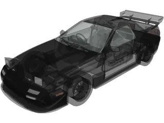 Mazda RX7 (1990) 3D Model