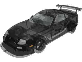 Toyota Supra Top Secret (1998) 3D Model