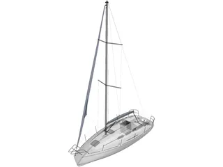 Sailboat Yacht 3D Model