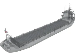 Cargo Ship Wagborg 3D Model