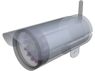 CCD Camera 3D Model