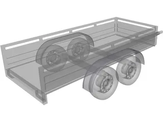 Koch Tandem Trailer 3D Model