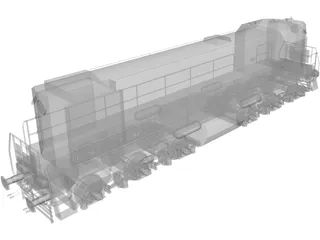 TEM2 Diesel Locomotive 3D Model