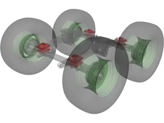 Suspension Rear 3D Model