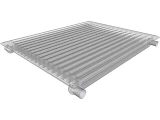 Single Panel Radiator 3D Model