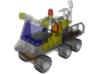 LEGO 6565 Construction Crew Utility Truck 3D Model