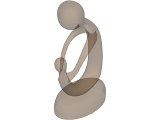 Abstract Sculpture Statue 3D Model