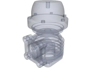 Wastegate 45mm 3D Model