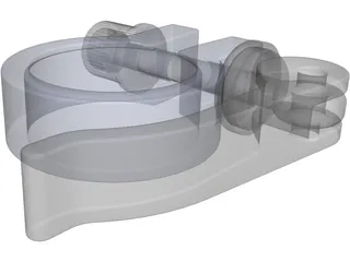 Bicycle Seat Clamp 3D Model