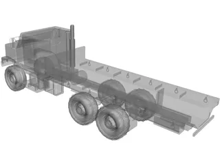 OshKosh MTVR MK27 Military 3-Axle Truck 3D Model