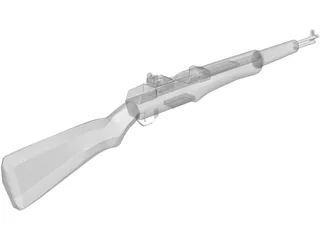 M1 Garand Rifle 3D Model