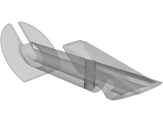 Glaucoma Implant 3D Model