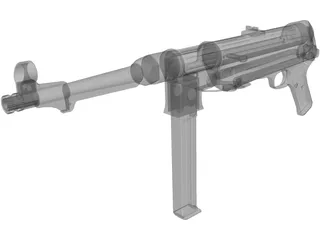 MP4 Nazi Gun 3D Model