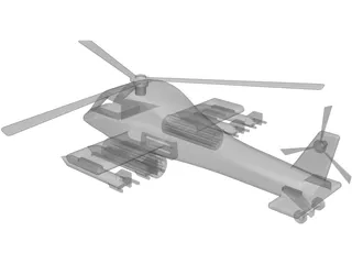 Toy Helicopter 3D Model