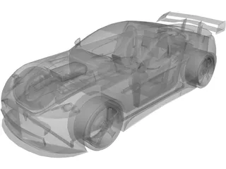 Aston Martin V8 3D Model