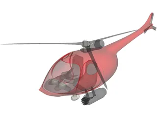 Helicopter New Concept Design 3D Model
