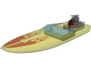 Speed Boat 3D Model