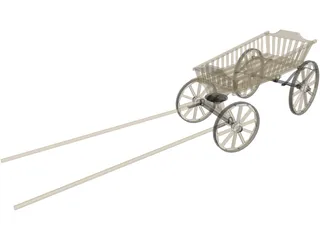 Stagecoach Cart 3D Model