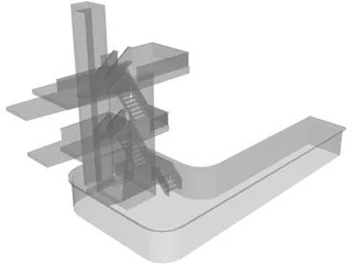 Diving Boards 3D Model