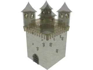 Medival Castle 3D Model