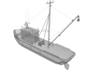 Fishing Boat 3D Model