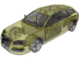 Audi RS6 Avant (2009) 3D Model