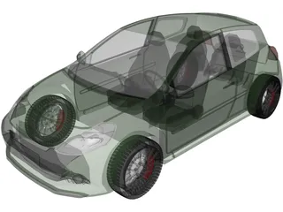Renault Clio Sport 3D Model