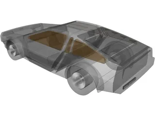 DMC DeLorean (1980) 3D Model