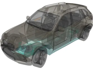 BMW X5 E70 (2006) 3D Model