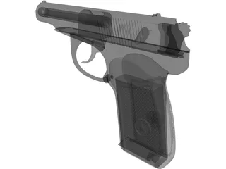 Makarov Pistol 3D Model