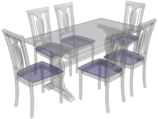 Table Chinese Style 3D Model