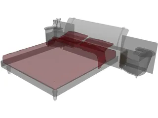 Bed Artistic 3D Model