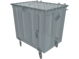 Trash Bins 1000 lt 3D Model