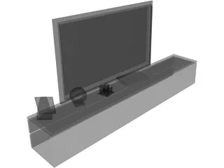 TV Stand Low 3D Model