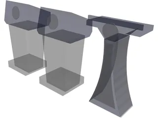 Podium 3D Model