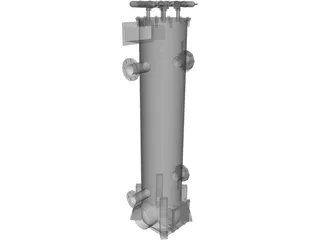 Biomass Heat Exchanger 3D Model