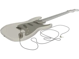 Fender Stratocaster Guitar 3D Model