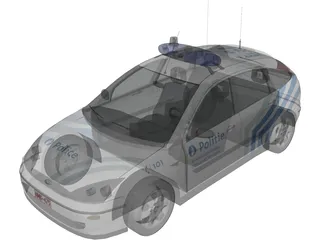 Ford Focus Police (Belgium) 3D Model