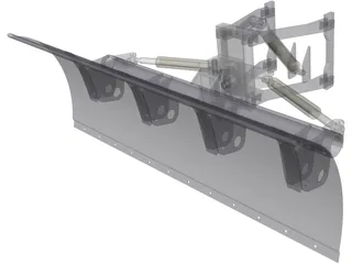 Bulldozer Snow Pusher 3D Model