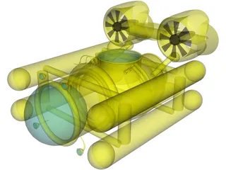 Deep Sea Submersible 3D Model