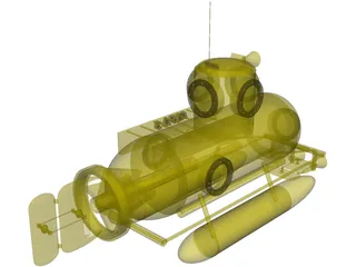 Deep Sea Mini Submarine 3D Model