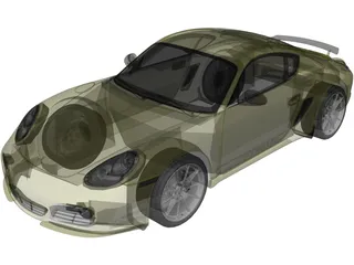 Porsche Cayman R (2011) 3D Model