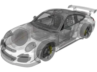 Porsche 911 997 GT3 RS 4.0 (2011) 3D Model