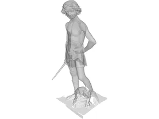 Classical Statue 3D Model